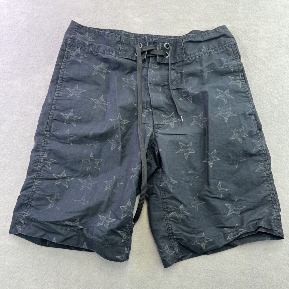 Converse All One Star Black All Over Mens 30 Drawstring Board Shorts Swim Trunks